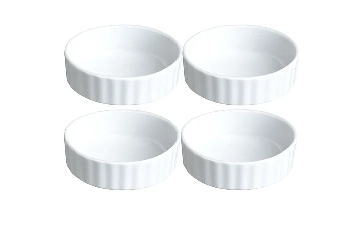 Cookinglife Creme Brulee Set - Brander / Koksbrander + Creme Brulee Schaaltjes ø 12 cm - 4 Stuks
