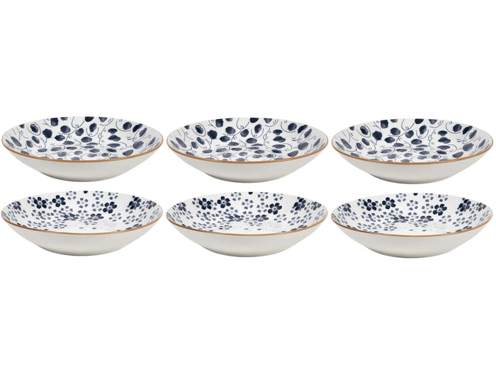 Cookinglife Diepe Borden / Pastaborden Fleuris ø 20 cm - 6 stuks