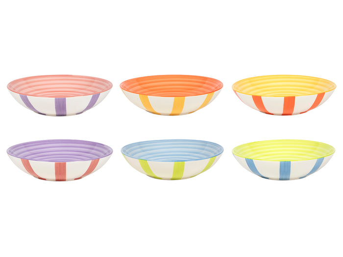 Cookinglife Diepe Borden / Pastaborden Summer Vibes ø 21 cm - 6 stuks