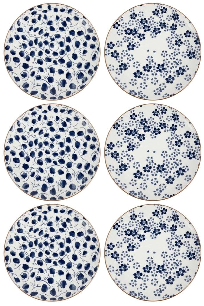 Cookinglife Dinerborden Fleuris ø 27 cm - 6 stuks