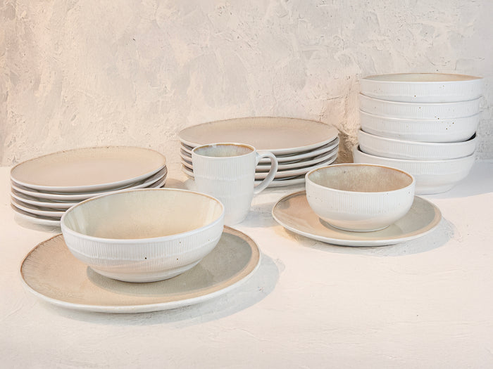 Cookinglife Dinerborden Nola Sand ø 27 cm - 6 Stuks