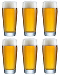 Cookinglife Duitse Bierglazen Willybecher 330 ml - 6 stuks