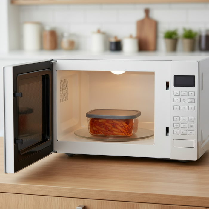 Cookinglife Glazen Vershoudbakjes - Grijs - 5 Stuks