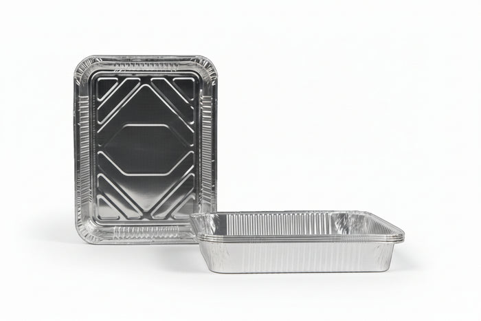 Cookinglife Grill BBQ Aluminium Bakjes / BBQ Grill Tray - 23 x 18 cm - 18 stuks
