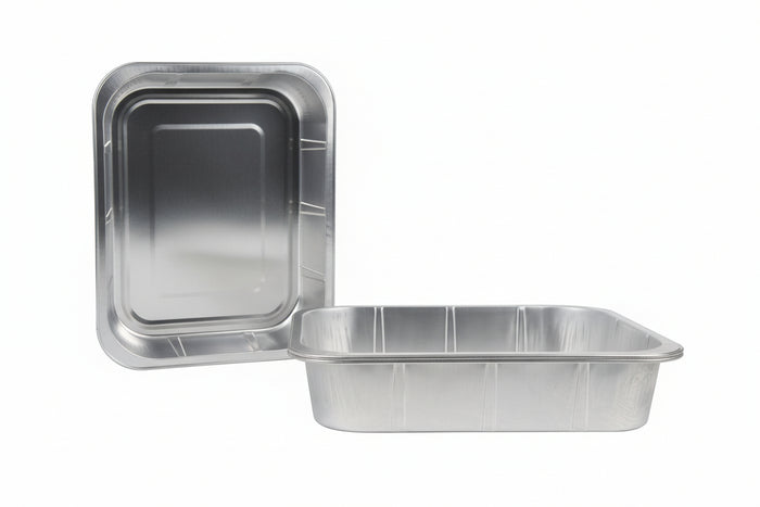 Cookinglife Grill BBQ Aluminium Bakjes / BBQ Grill Tray - 32 x 26 cm - Herbruikbaar  - 5 stuks