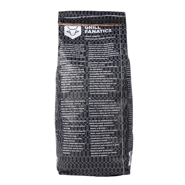 Cookinglife Grill Houtskool / Charcoal Black Wattle - 5 Kg - Restaurant kwaliteit