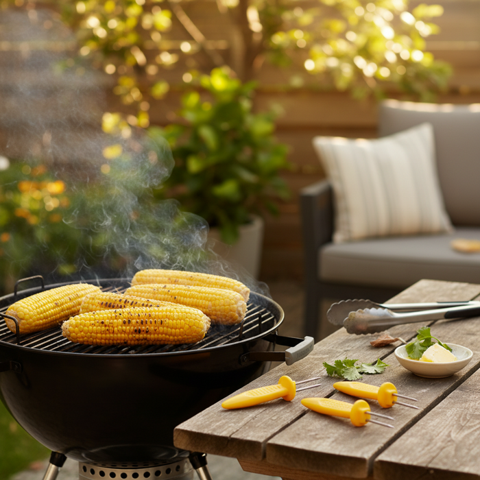 Cookinglife Grill Maiskolfhouders / Maisprikkers - RVS - 8 stuks