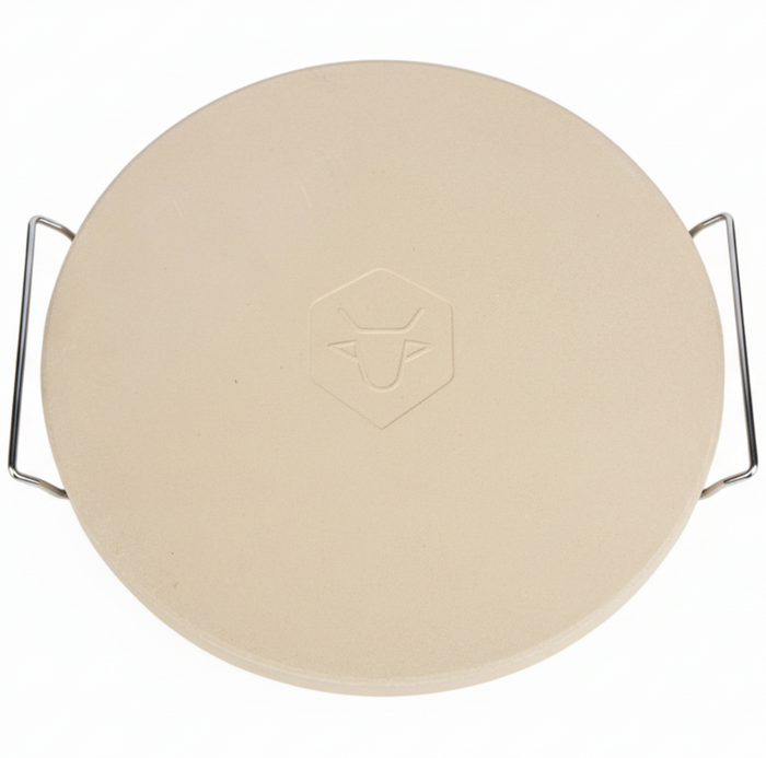 Cookinglife Grill Pizzasteen met houder ø 38 cm