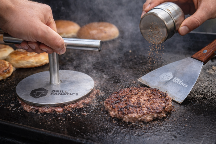 Cookinglife Grill Smashburger Kit / Smashburger Press, BBQ Spatel & Rub Shaker