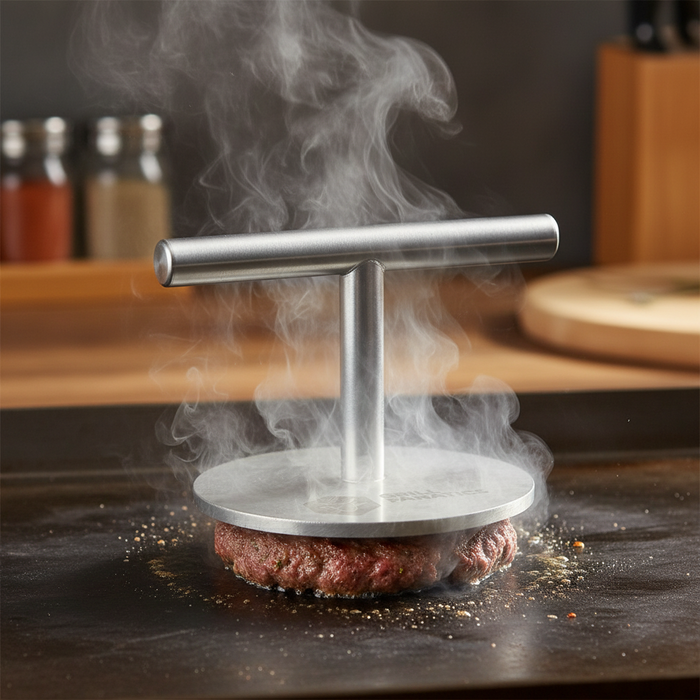 Cookinglife Grill Smashburger Kit / Smashburger Press, BBQ Spatel & Rub Shaker