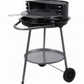Cookinglife Halfopen BBQ met wielen Fire & Flavour - Houtskool - 51 cm - Zwart