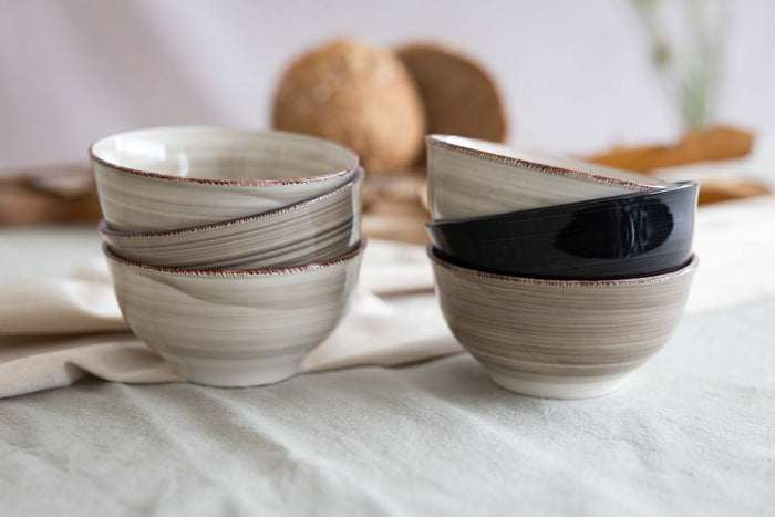 Cookinglife Kleine kommen Delice Grijs ø 12 cm - 6 stuks