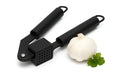Cookinglife Knoflookpers Zwart 19 cm - Knoflookpers voor verse knoflook - Eenvoudig te reinigen - Stevig RVS persgedeelte - Comfortabele kunststof handgrepen - Duurzaam en stijlvol - 190 x 50 x 30 mm - Keukengerei - Keuken accessoires