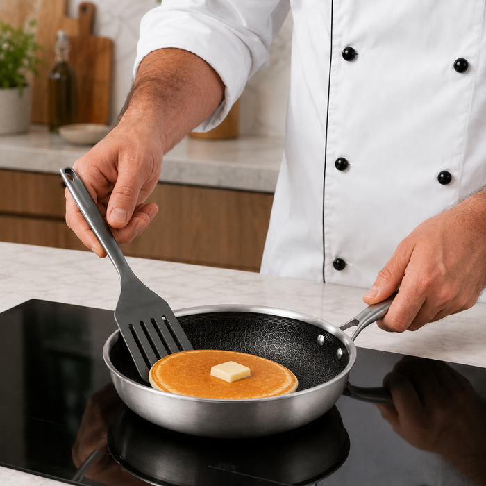 Cookinglife Koekenpan HexaCook - Hybride Pan ø 20 cm - NON STICK - geschikt voor alle warmtebronnen - keramische anti-aanbaklaag