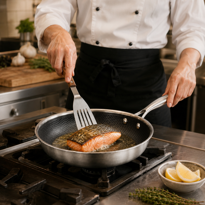 Cookinglife Koekenpan HexaCook - Hybride Pan ø 24 cm - NON STICK - geschikt voor alle warmtebronnen - keramische anti-aanbaklaag