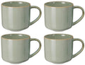 Cookinglife Koffiemokken Serene Green 330 ml - Aardewerk - 4 stuks