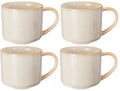 Cookinglife Koffiemokken Serene Zand 330 ml - Aardewerk - 4 stuks