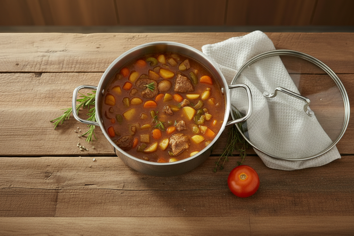 Cookinglife Kookpan Essential Steel RVS Ø 22 cm - 3.8 liter - geschikt voor alle warmtebronnen