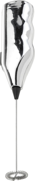 Cookinglife Melkopschuimer Chroom 20 cm - Handmatige Melkopschuimer voor Koffiespecialiteiten