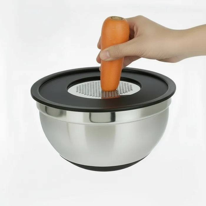 Cookinglife Mengkom RVS + 3 Raspen - 25.5 x 14 cm
