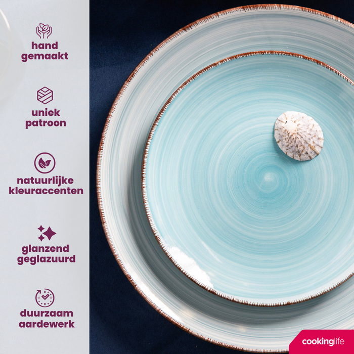 Cookinglife Mokken Delice Blauw 350 ml - 6 stuks