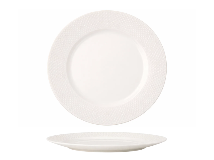 Cookinglife Ontbijtborden / Dessertborden - CampVibe - Outdoor - Kunststof - Onbreekbaar - Wit ø 21 cm - 4 Stuks