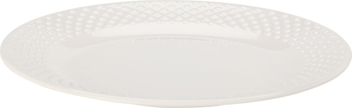 Cookinglife Ontbijtborden / Dessertborden - CampVibe - Outdoor - Kunststof - Onbreekbaar - Wit ø 21 cm - 4 Stuks