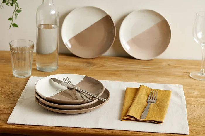 Cookinglife Ontbijtborden / Dessertborden Leem ø 18.5 cm - 6 Stuks