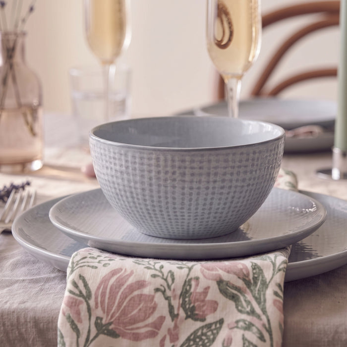 Cookinglife Ontbijtborden / Dessertborden Linen Grijs ø 21 cm – 6 stuks