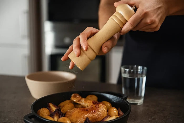 Cookinglife Peper- en Zoutmolen Set Rocca Naturel - 21.5 cm