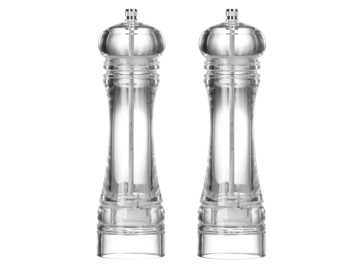 Cookinglife Peper- en Zoutmolen Set Rocca Transparant - 21.5 cm