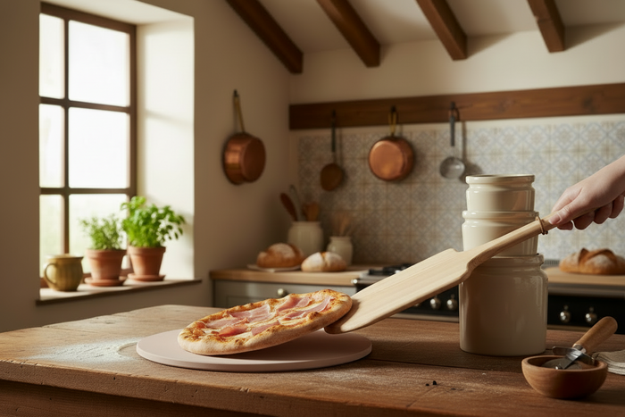 Cookinglife Pizza Bakset Ø 33 cm - Pizza baksteen en Pizzaschep