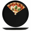 Cookinglife Pizzaborden Aardewerk Zwart Ø 30 cm - Set van 4 Vaatwasserbestendig