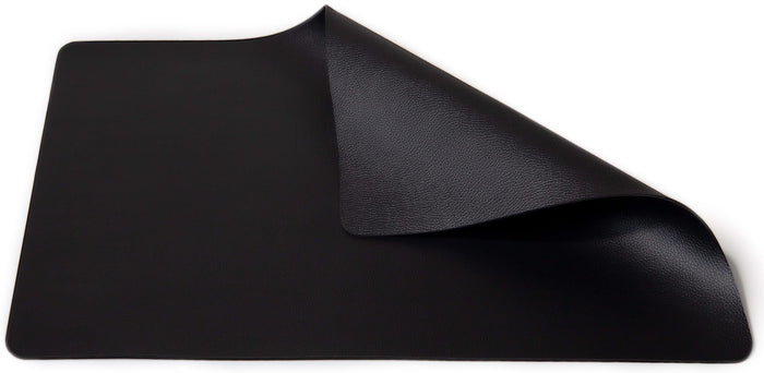 Cookinglife Placemats - Vegan leer - Zwart - 46 x 33 cm - 6 stuks