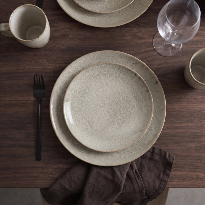 Cookinglife Serviesset Linen Beige 18-delig / 6 personen - 6 dinerborden, 6 ontbijtborden en 6 kommen