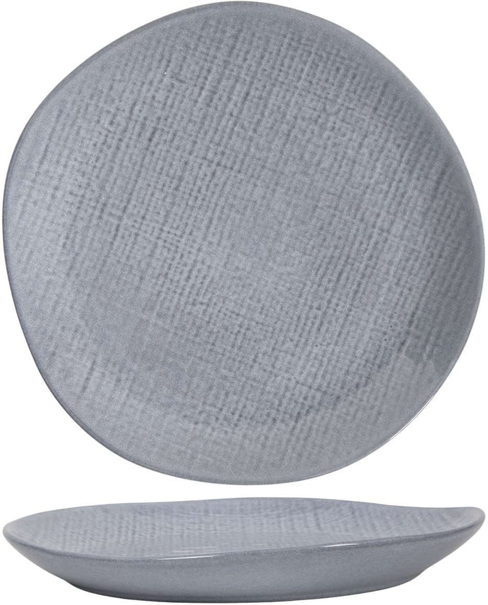 Cookinglife Serviesset Linen Grijs 18-delig / 6 personen - 6 dinerborden, 6 ontbijtborden en 6 kommen