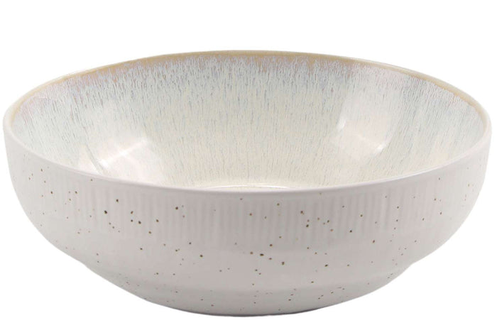 Cookinglife Serviesset Nola Beige reactive glaze 18-delig / 6 personen - 6 dinerborden, 6 ontbijtborden en 6 kommen