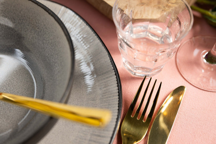 Cookinglife Serviesset Nola Warm Grey 18-delig / 6 personen - 6 dinerborden, 6 ontbijtborden en 6 kommen