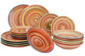 Cookinglife Serviesset Rhythm & Lines 18-delig / 6 personen - 6 dinerborden, 6 ontbijtborden en 6 diepe borden