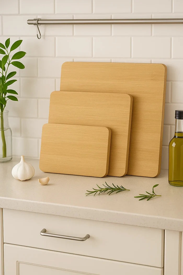 Cookinglife Snijplankenset Bamboe 3-Delige