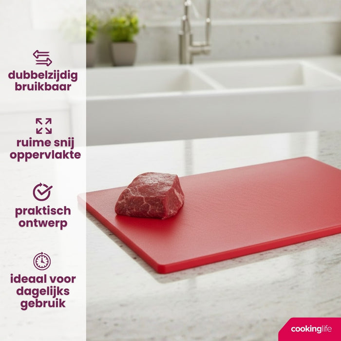 Cookinglife Snijplankenset HACCP 5-delig - 45 x 30 cm