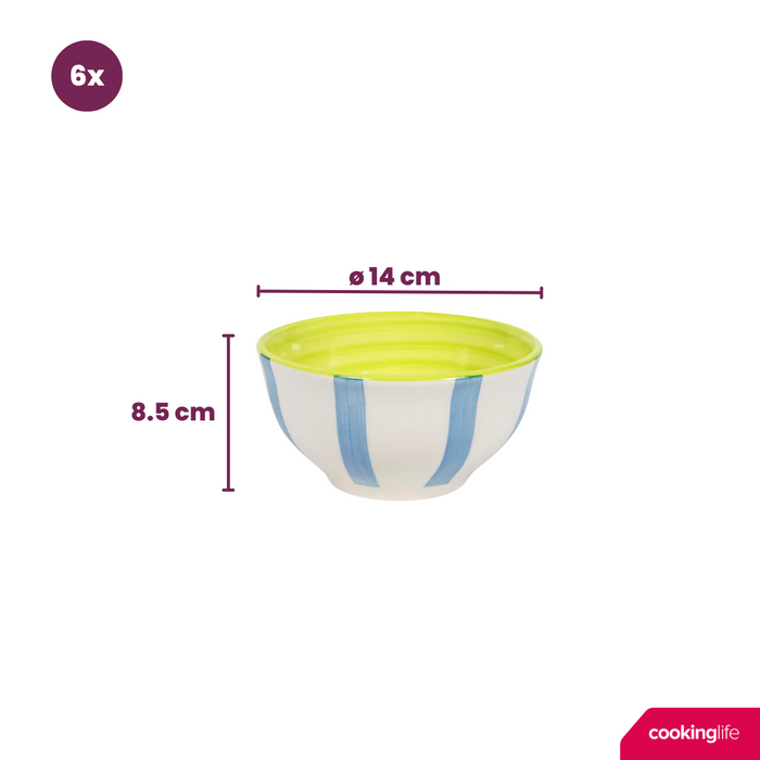 Cookinglife Soepkommen / Kommen Summer Vibes ø 14 cm - 6 stuks
