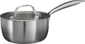 Cookinglife Steelpan met Glazen Deksel Signature Steel - RVS - ø 17.5 cm - geschikt voor alle warmtebronnen