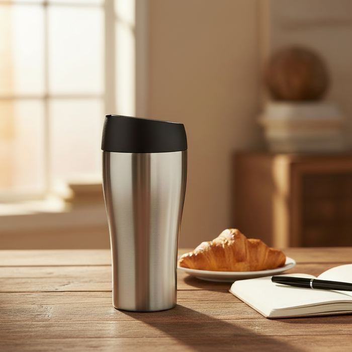 Cookinglife Thermosbeker RVS 350 ml - Drinkbeker To Go Lekvrije Deksel