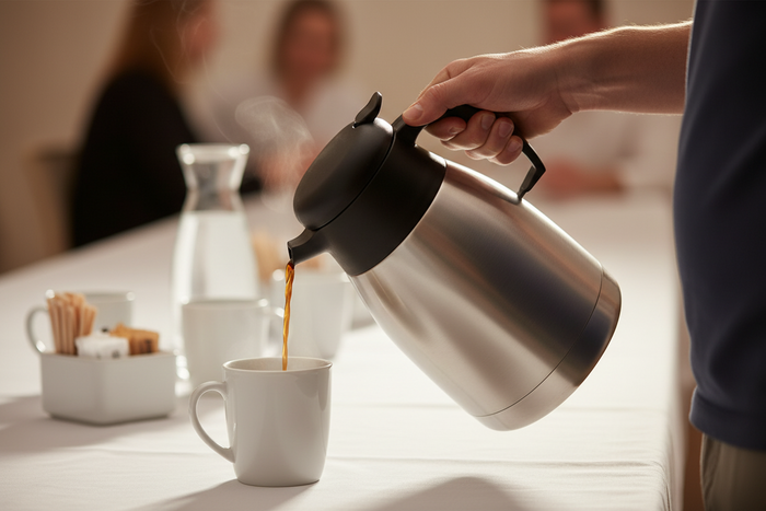 Cookinglife Thermoskan Dubbelwandig RVS 1.5 Liter - Koffiekan voor Warm en Koud