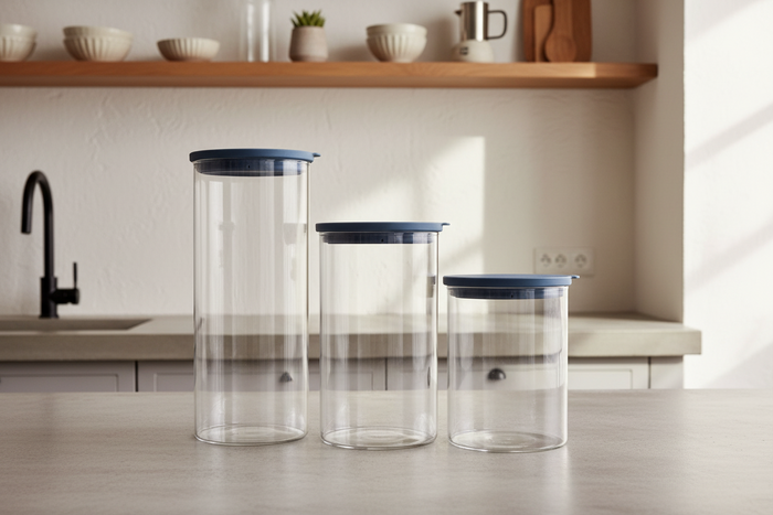 Cookinglife Voorraadpot - Glas - ø 13 cm / 2.5 Liter