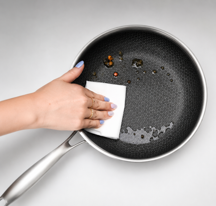 Cookinglife Wokpan HexaCook - Hybride Pan ø 28 cm - NON STICK - geschikt voor alle warmtebronnen - keramische anti-aanbaklaag