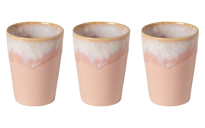 Costa Nova Bekers Grespresso Soft Pink 375 ml - 3 stuks
