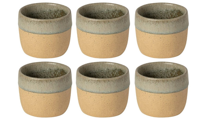 Costa Nova Koffiekopjes Arenito Sage Green 200 ml - 6 stuks