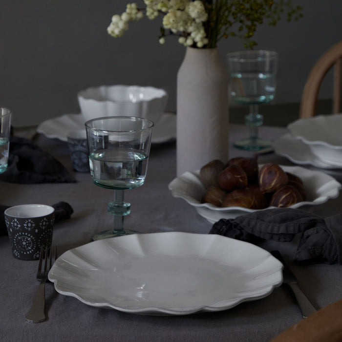 Costa Nova Serviesset Rosa White 18-delig / 6 personen - 6 dinerborden, 6 ontbijtborden & 6 diepe borden